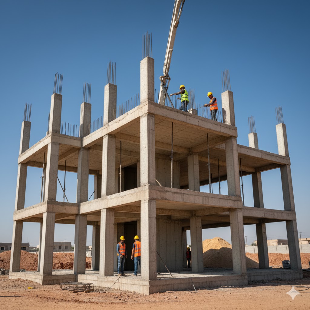 أعمال هيكل الفيلا